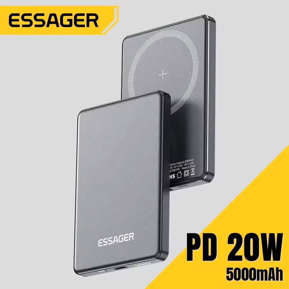 Essager 20W Magnetic Wireless Power Bank – 5000mAh