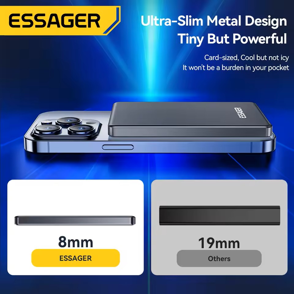 Essager 20W Magnetic Wireless Power Bank – 5000mAh